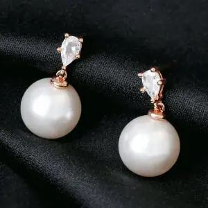 [오노마] ONM 14K 골드필드 핀 큐빅 포인트 진주 고급 혼주