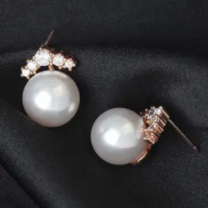 [오노마] ONM 14K 골드필드 핀 큐빅 왕관 진주 혼주 결혼식