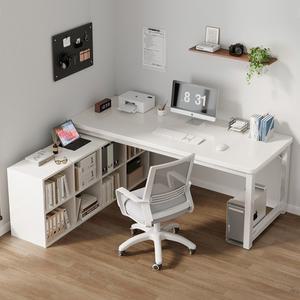책상 ㄱ자 기역자 1인용 흰색 대학생 120x90cm 데스크 컴퓨터 테이블