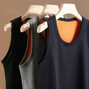 남성 기모 안감 발열 나시 조끼 방한 이너 겨울 속옷 보온