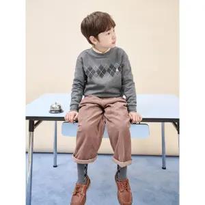 [BEANPOLE KIDS] [BEANPOLE KIDS] [BEANPOLE KIDS] 아가일 그래픽 스웨트 셔츠  애쉬 (BI5941U024) (BI5941U024) (BI5941U024)