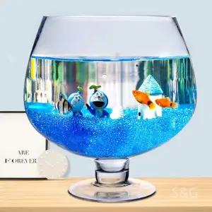 대형 와인잔 넓은 유리 대용량 술집 호프집 축하주 어항 수조