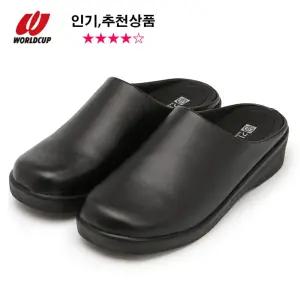 월드컵 여성 슬리퍼 3.5cm 굽 키높이 슬리퍼 편한 사무실 거실화 미끄럼방지 루디아