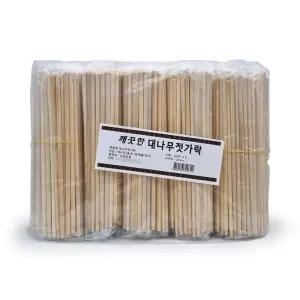 깨끗한 대나무 젓가락 500p 일회용 고급 캠핑 젓가락