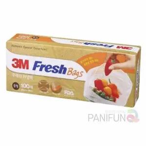 [콩심팥심]프레쉬백 중 일회용 비닐팩 100매 비닐롤팩 식품 저장 비닐백