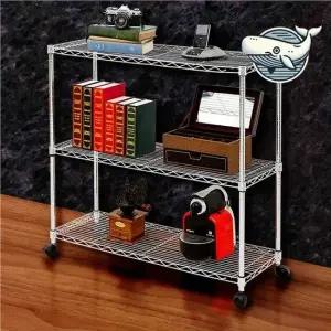 편리한 다용도 메탈 선반 3단 이동식 아파트 철제선반 앵글 조립식앵글 앵글선반 베란다선반