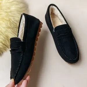 겨울 캐주얼 털모카신 방한 플랫 따듯한 여성 (WFJSM21)