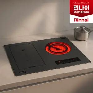 [린나이] 전기레인지 3구 빌트인 하이브리드 RBE-IRM300AB