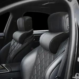 자동차 목쿠션 차량용 목베개 목받침 헤드레스트 메모리폼 2P세트 벤츠 BMW 제네시스 G80 GV80 G70 GV70 더뉴 그랜져IG K7프리미어 K8 K9