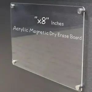 투명 아크릴 자석 냉장고 메모 보드판 붙이는 화이트보드 칠판 미니 스케줄