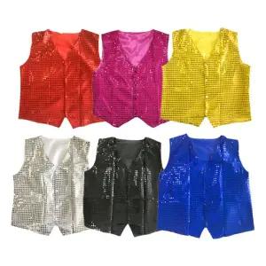 스팽글 반짝이 조끼 할로윈 크리스마스 파티 행사 용품 학예회발표 의상 무대 공연