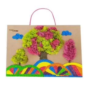 이끼공예 모스액자 꾸미기 미술패키지 재료세트 체험교실 아트 DIY 교습실