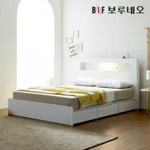 보루네오하우스 프라임 루디 LED 서랍 K 침대프레임 DM6860