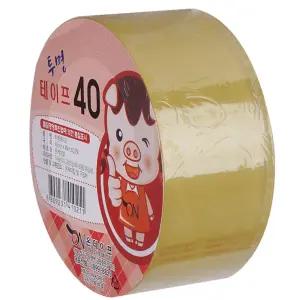 OPP 투명 테이프 40M 10개 세트/박스 포장 박스용 대용량 가정용 다용도 단면 문구용 포장용 접착 테잎 이