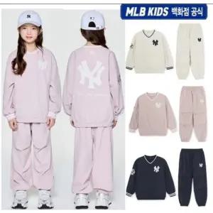 [MLB키즈](강남점)[백화점 공식]25FW 스트릿 베이직 쿠퍼스 로고 우븐 맨투맨세트 7AS2B1156 (3color)