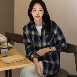 [시크폭스] 에르몬 옴브레 체크 셔츠_53SH796