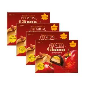 롯데웰푸드 가나 프리미엄 사과와 피넛버터 68g, 4개