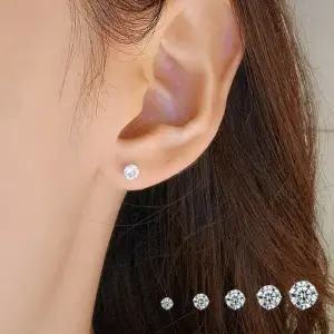 랑데시아 귀걸이 실버 925 데일리 은 큐빅 크리스탈