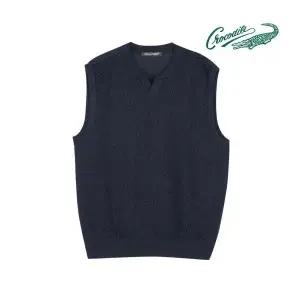 [크로커다일] 헨리넥 다이아 니트조끼 CDAA5KV3303904223