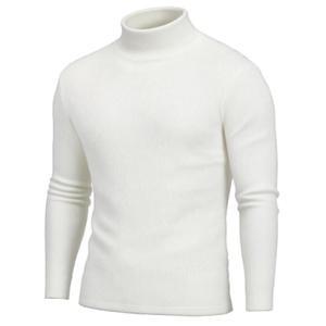 쿠판디 남성 터틀넥 스웨터 긴팔 캐주얼 골지 니트 하이넥 풀오버