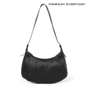 [롯데백화점]미니멈 [미니멈 에브리데이]심플 플리츠 하프문 숄더백 (EB3BG009D)