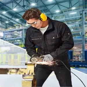 티뷰크 작업복 상의 용접 하의 점퍼 블랙TB-1016J / TB-1016P 데님 스판