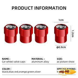 4 개/대 합금 자동차 타이어 밸브 스템 에어 캡 도요타 캠리 Yaris Hilux Prius Avensis Auris Corolla 용