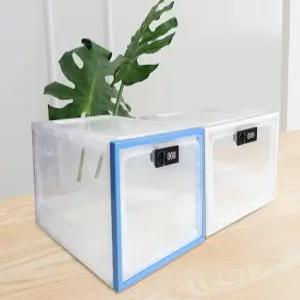 태블릿 금고 금욕 상자 스마트폰 비밀번호 보관함 투명