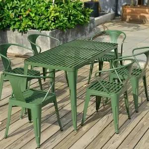 철제 야외 테이블 의자세트 옥상 탁자 심플 의자