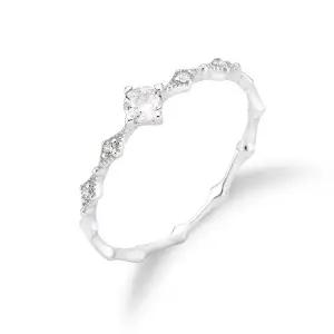 [디일공이]Silver925 샤프라인 큐 반지