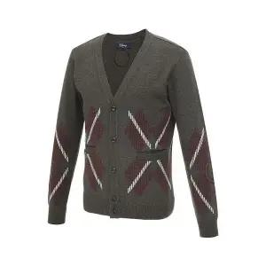 [디즈니골프]남성 아가일 패턴 브이넥 니트 가디건 스웨터 DM3MKG005_P402428301