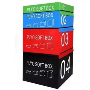 점핑박스 소프트 스텝 성인 뜀틀 태권도 점프 유산소 한 세트 90x75X150CM