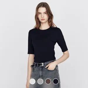 [지오다노] 325900 여 저지 라운드넥 3/4슬리브 티