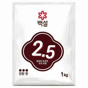 백설 2.5 발효조미료 핵산 고복합 1kg