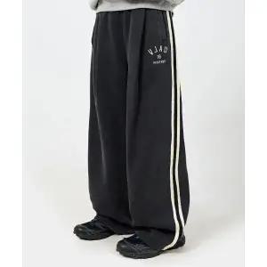 [11월 18일 배송] 디미트리 블랙 DIMITRI BLACK VLAD 원턱 커브드 트랙 스? 팬츠_피그먼트 차콜 VBE8PL01C