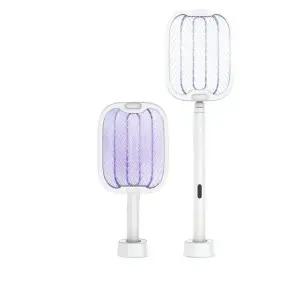 강력 전기 모기채 USB 충전 접이식 긴 파리채 휴대용