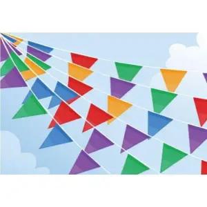 삼각무지개가랜드 10미터 파티 캠핑장식 체육대회 홈파티 축제 행사 인테리어