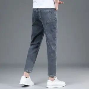 남성 슬림 겨울 일자핏 청바지 스판 가을 8부 스트레이트핏 9부 캐주얼 바지 힛템