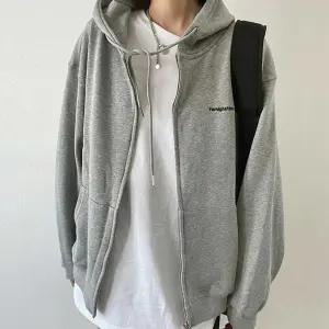 청소년 캐주얼 아우터 봄철 경량 점퍼 집업 후드 탈부착 가능 가을 봄