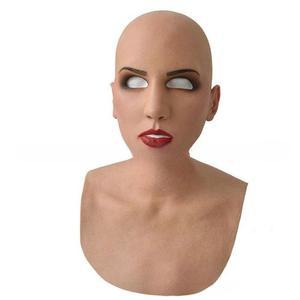 실리콘가면 얼굴 마스크 분장 다크톤 특수분장 여성 미녀 튬 인피면구