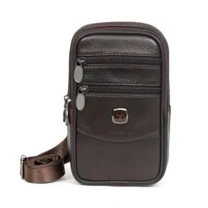 207 블루마운트 천연소가죽 남성 미니백 크로스백