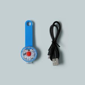 USB 충전식 개 목걸이 빛 고휘도 방수 야간 안전 글로우 애완 동물 산책 빛 LED 반사 펜던트