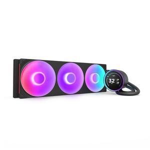 NZXT 크라켄 엘리트 420 RGB 2025 - AIO CPU 액체 냉각기 420mm 라디에이터 F420 코어 팬 맞춤형 2.72인치 IPS LCD 터빈 펌프 AMD AM5, AM4 인텔 LGA 1851/1700, 1200/115X 블랙