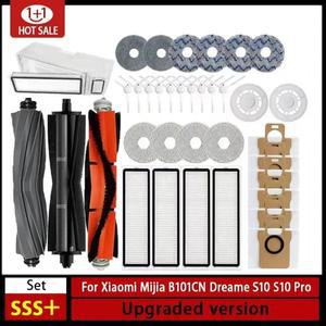 XIAOMI Mijia Omni 1S B101CN B116 X10 + 액세서리 Dreame L10s Ultra / S10 Pro 메인 사이드 브러시 Hepa 필터 걸레 먼지 봉투 부품