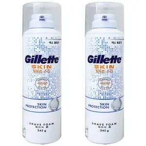 질레트 스킨텍 쉐이빙폼 245ml 2개