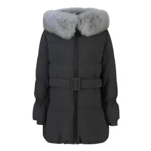 씨 덕다운 퍼 후드 벨티드 점퍼 SJHJY2636