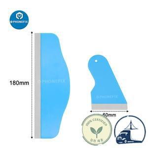 아이폰 스크린용 하이드로겔 필름 스퀴지 화면 보호기 포장 버블 리무버를 제거하는