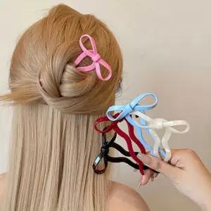 아세테이트 U자형 올림머리 뒤꽂이 리본 비녀 머리핀 머리핀 헤어핀 비녀