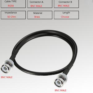 RG58 BNC 플러그 점퍼 케이블 로트 RF 피그 커넥터 동축 50OHM Q9 압착