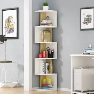 틈새 진열장 원목 거실코너장 거실 단 침실 모서리 5단 개 티크 수납